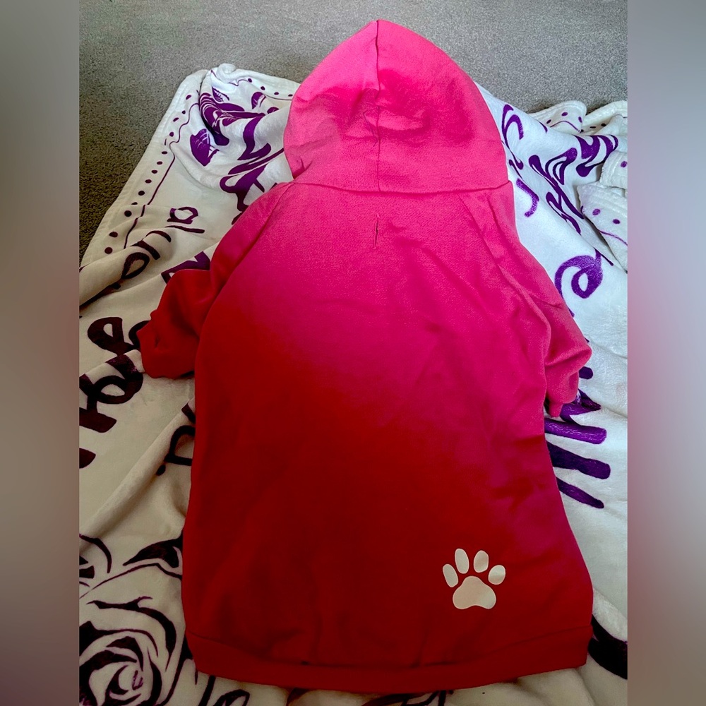 Top Paw Doggy Hoodie Sz L new!!!